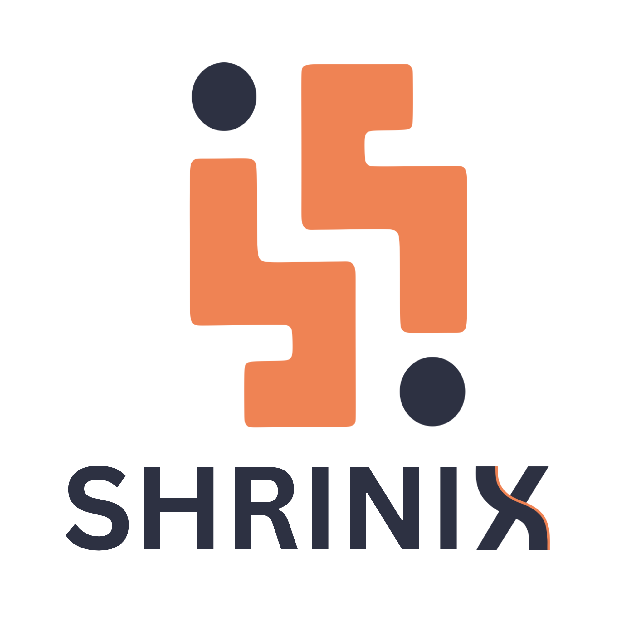 Shrinix vertical logo lockup